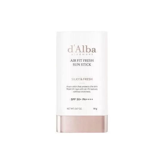 d'Alba – Air Fit Fresh Sun Stick SPF50+ PA++++ – Lightweight Refreshing Sun Stick – 19g