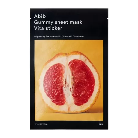 Abib – Gummy Sheet Mask Vita Sticker – Rozświetlająca maska w płachcie – 27ml